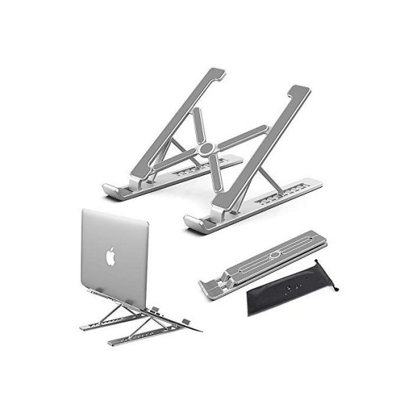 Support Bureaux Pour Pc Portable métallique - Blanc