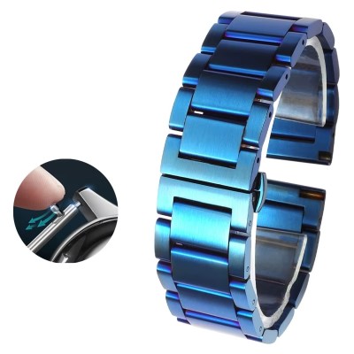 Bracelet En Fer Bleu Pour Smart Watch Bracelet En Fer Bleu Pour Smart Watch