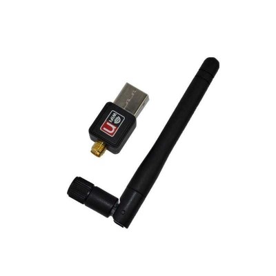 USB 2.0 Wireless 802.IIN W-Fi Network Dongle Adapter 150 Mbps Black