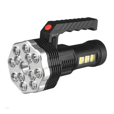 Lampe de Poche Puissante 13 LED + Lumière Latérale COB Lampe de Poche Puissante 13 LED + Lumière Latérale COB