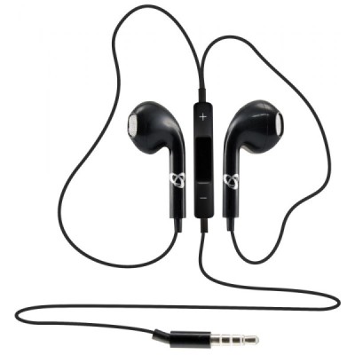 Ecouteurs+Microphone Sbox Noir IEP-204B