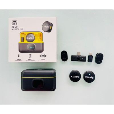 Candc DC‑M4 – Microphone Lavalier Double Sans Fil