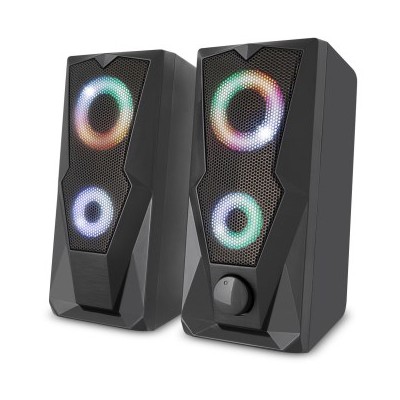 Enceintes 2.0 White Shark FLOW GSP-634 – Noir
