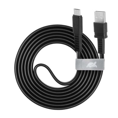 Rivapower PS6000 BK12 – Câble Micro‑USB 2.0, plat, 1,2 m, Noir