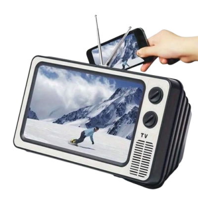 Loupe D’Écran Pour Téléphone Portable – 12" Rétro, Extensible, Idéale pour Films Loupe D’Écran Pour Téléphone Portable – 12" Rétro, Extensible, Idéale pour Films