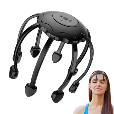 Outil De Massage Automatique Du Cuir Chevelu A Griffes De Poulpe, Grattoir De Tête, Masseur De Cuir Chevelu A 8 Griffes Outil De Massage Automatique Du Cuir Chevelu A Griffes De Poulpe, Grattoir De Tête, Masseur De Cuir Chevelu A 8 Griffes