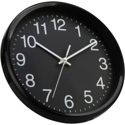 Réveil Analogique A Quartz – Horloge De Table Ou Murale Ø15 cm – Design Moderne Noir