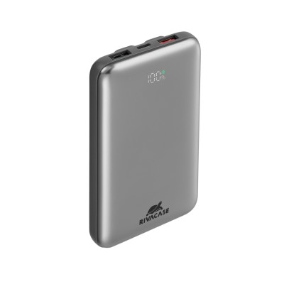 Batterie De Secours RIVACASE VA2611 – 10 000 mAh – Charge Ultra Rapide PD 30W – 2 Câbles Intégrés