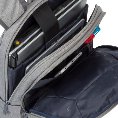 Sac A Dos RIVACASE 7760 ECO – Gris – Pour Ordinateur Portable 15,6"