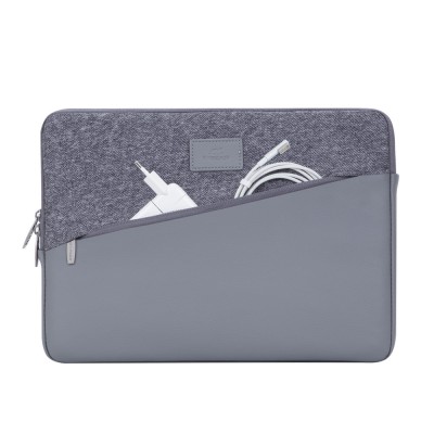 Pochette RIVACASE 7903 – Grise – Pour MacBook Pro 13" / Ordinateur 13,3"