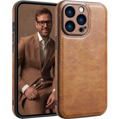 Coque De Protection En Silicone Tpu Souple Marron Pour Iphone 15