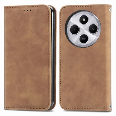 Coque De Protection En Silicone Tpu Souple Marron Pour Redmi Note 14 C