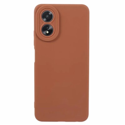 Coque De Protection En Silicone Tpu Souple Marron Pour Oppo A38