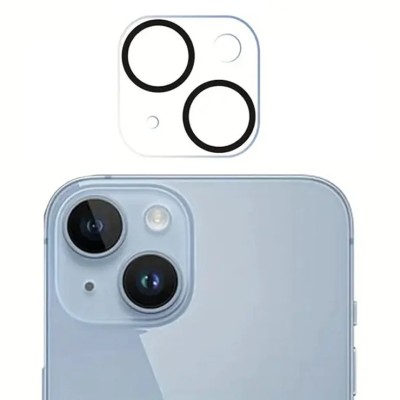 Verre Trempé Rond Full Glue Pour Lentille iPhone 13 Silver Verre Trempé Rond Full Glue Pour Lentille iPhone 13 Silver