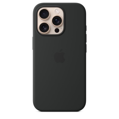 Coque En Silicone Douce Avec Anneau Magnétique Compatible MagSafe Pour iPhone 16 Pro