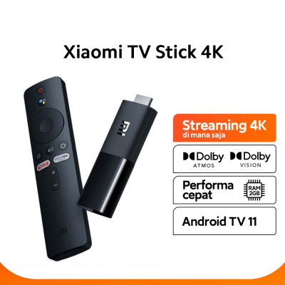 XIAOMI Mi TV Stick 4K Cle WiFi Android TV 11 - Noir XIAOMI Mi TV Stick 4K Cle WiFi Android TV 11 - Noir