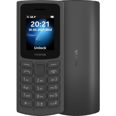Téléphone Portable Nokia 105 4G - Double SIM - Noir