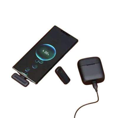 Micro Cravate Sans Fil LinQ USB‑C avec Réduction De Bruit et Boîtier de Charge