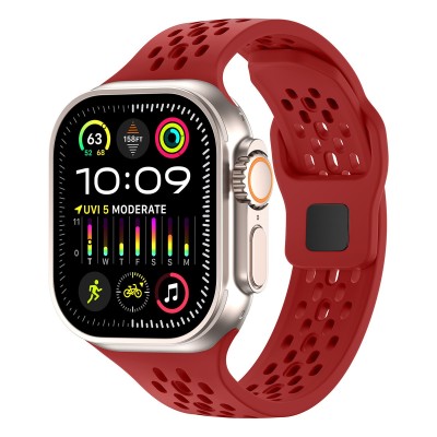 Silicone Sport Strap Breathable Watch Band For Apple Watch