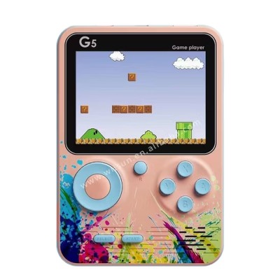 Console De Jeu Portable Rétro G5 Macaron 8 Bits Avec Écran LCD 3,0’’ – 500 Jeux Intégrés