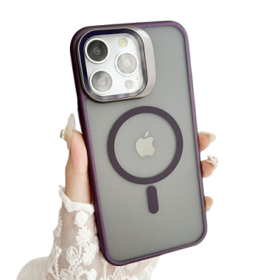 Coque Antichoc Avec Cadre Magnétique J3 Magsafe Pour IPhone Pro Max – Mauve Coque Antichoc Avec Cadre Magnétique J3 Magsafe Pour IPhone Pro Max – Mauve