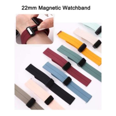 Bracelet Magnétique En Silicone Pour Huawei Watch – Compatibilité GT4/GT3/GT2/Ultimate – 22 mm