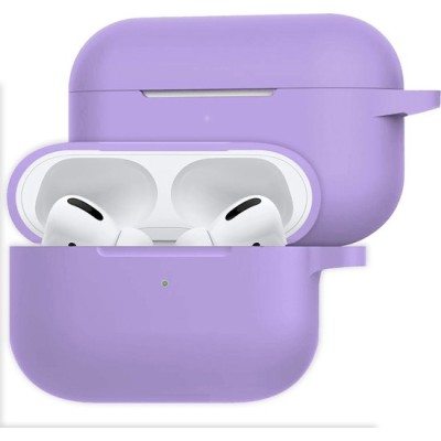 Coque En Silicone Violette Pour Apple AirPods Coque En Silicone Violette Pour Apple AirPods