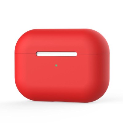 Coque En Silicone Rouge Pour Apple AirPods