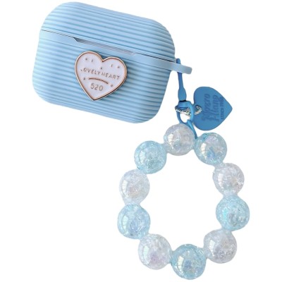 Coque De Protection En Silicone Bleu Ciel Pour Apple AirPods