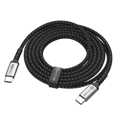 Câble De Charge Usb‑C Vers Usb‑C 3M – Ultra Puissant 100W, Transfert De Données, Longue Portée
