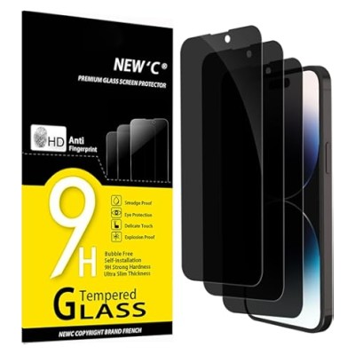 Verre Trempé Confidentialité 9H Super Big Arch Anti-Espion Pour iPhone 14 Pro Max