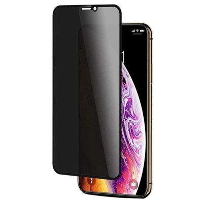 Film En Verre Trempé Superglass 3D Anti-Espion Et Anti-Statique Pour iPhone Xs Max / 11 Pro Max