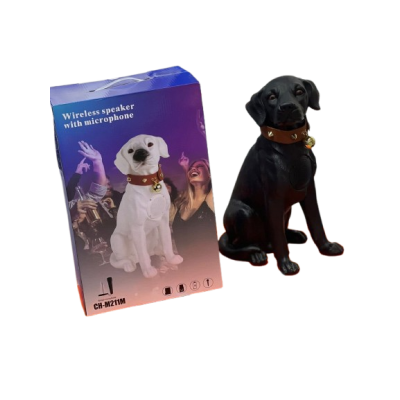 Haut-Parleur Bluetooth Chien Doberman Taille Moyenne USB FM Rechargeable 10x5x5 Pouces