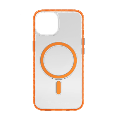 Coque Hybride TPU + PC avec Contour Orange pour iPhone 11