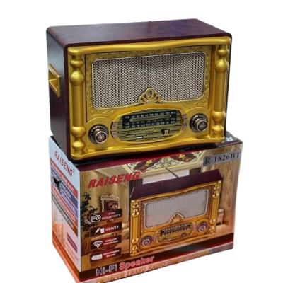 Haut-Parleur Vintage En Bois Avec Radio Mp3 R-1826BT