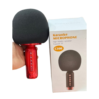 Microphone Karaoké Sans Fil Bluetooth Portable Avec Haut-Parleur Intégré Et Effets Audio Modèle C300