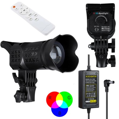Projecteur LED RGB FSD-168 Spotlight Avec Télécommande Et Luminosité Réglable
