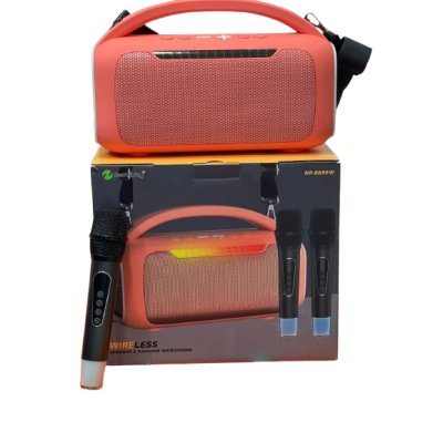 Enceinte Sans Fil NR-8899W Orange Avec Microphone Karaoké Intégré