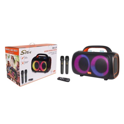 Enceinte Karaoké Portable Bluetooth SING-E ZQS-L19 Avec Subwoofer USB et Microphone
