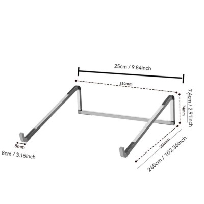 Support En Alliage D'Aluminium Ultra Léger Pliable Pour Ordinateur Portable MacBook Air Pro