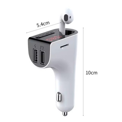 Lecteur Mp3 Bluetooth Sans Fil Pour Voiture Avec Transmetteur Fm Et Ports Usb V14s