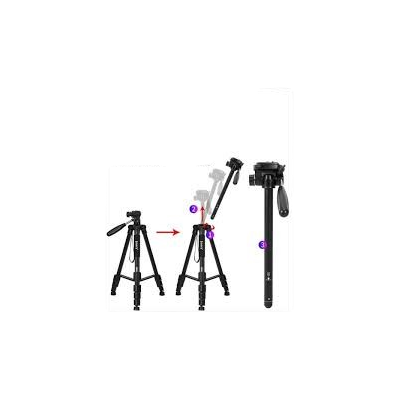 Aluminum Tripod For All DSLR Cameras Jmary KP-2254 2-In-1