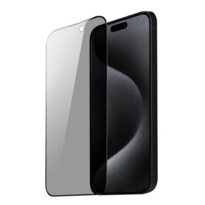 Film En Verre Trempé Superglass 3D Anti-Espion Et Anti-Statique Pour iPhone 16 Pro Max