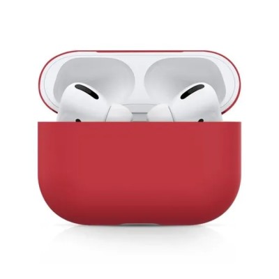 Coque En Silicone Pour Airpods 1/2 Et Airpods Pro Rouge