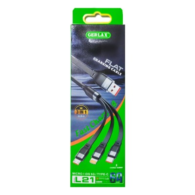 Câble Plat Gerlax Pour Charge Et Transfert L21