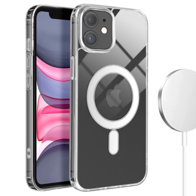 Coque Pour iPhone 11 MagSafe Magnetique Clear Transparent