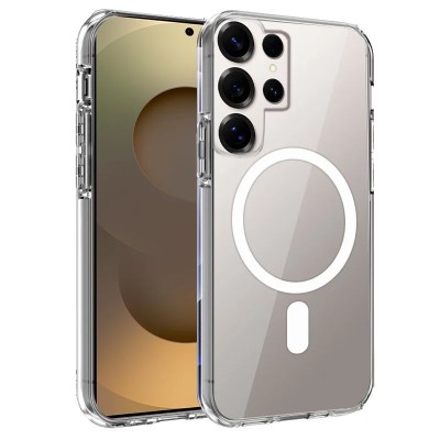Coque Pour Samsung Galaxy S25 Ultra MagSafe Magnetique Clear Transparent