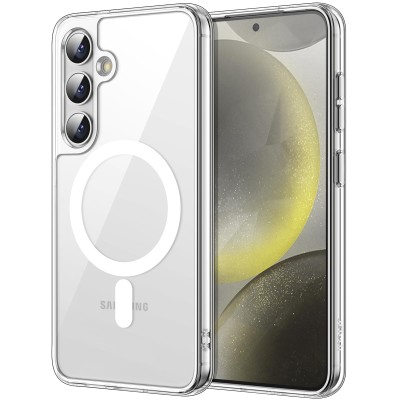 Coque Pour Samsung Galaxy S24 Plus MagSafe Magnetique Clear Transparent Coque Pour Samsung Galaxy S24 Plus MagSafe Magnetique Clear Transparent