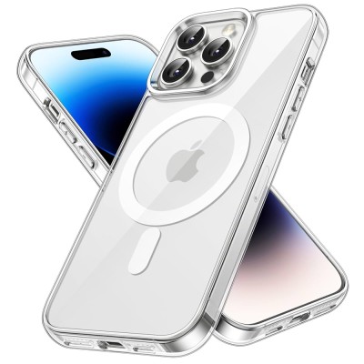 Coque Pour iPhone 14 Pro MagSafe Magnetique Clear Transparent