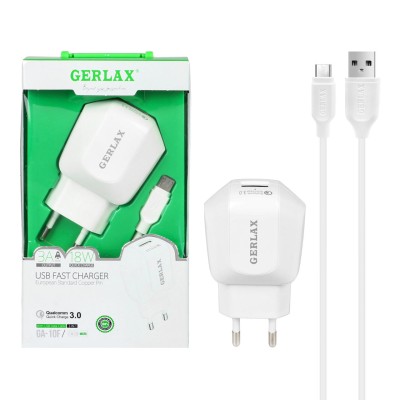 Kit Chargeur Rapide GERLAX GA-10F 18W avec Câble